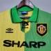 Manchester United 92/94 Away Green&Yellow Soccer Jersey